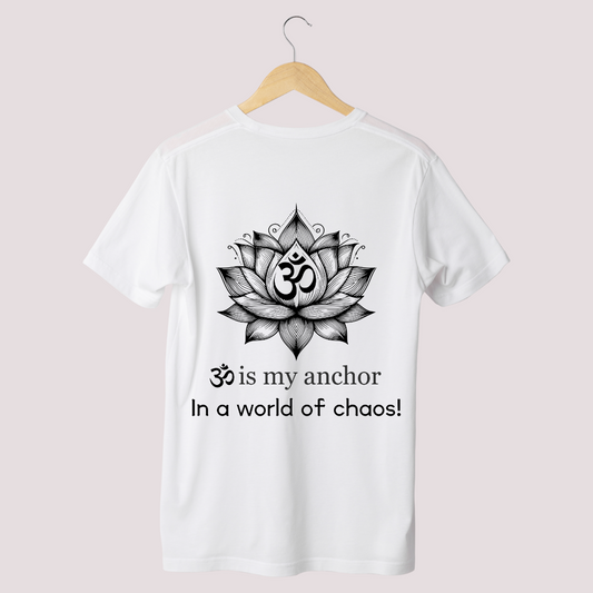 OM IS MY ANCHOR HALF SLEEVE T-SHIRT