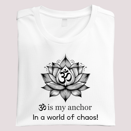 OM IS MY ANCHOR HALF SLEEVE T-SHIRT
